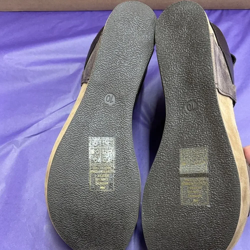 Pierre Dumas Hester-1 Women's Metallic Brown Platform Sandal Wedges Size 10